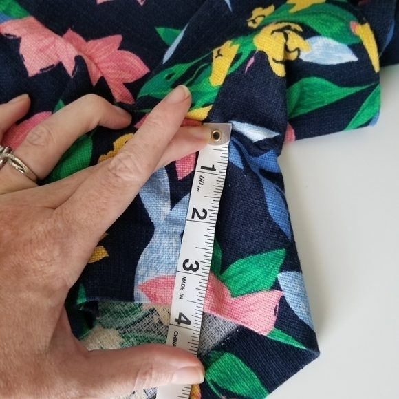J Crew Floral Basketweave Short with Side Zip Size 4 - Picture 7 of 13